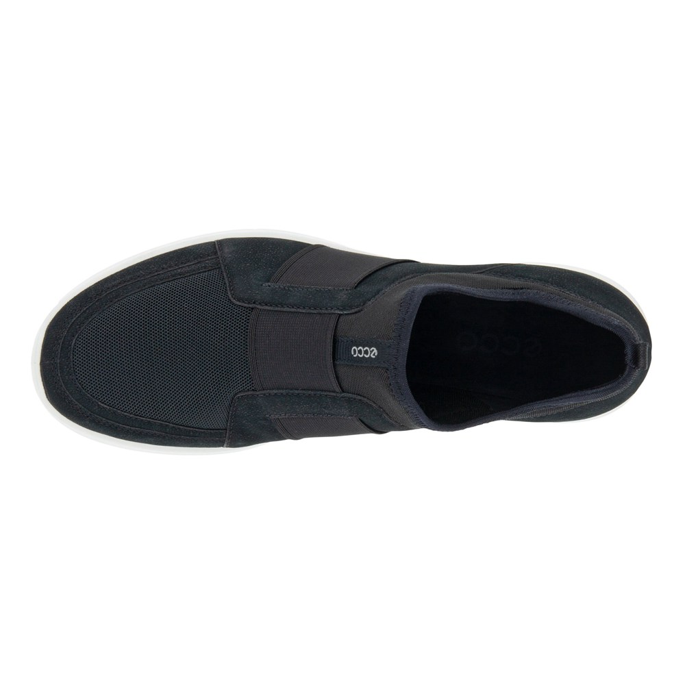 Womens Slip-On - ECCO Sense Ii Sneakers - Black - 6089UQYPD